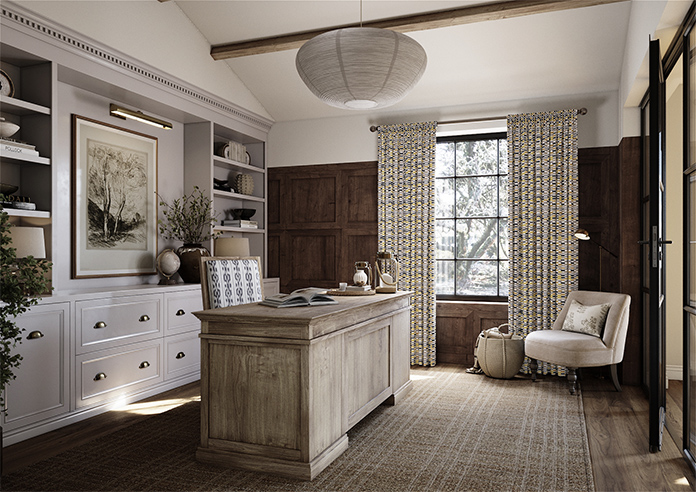 Batik, Saffron - Made to Measure Curtains - Image 7